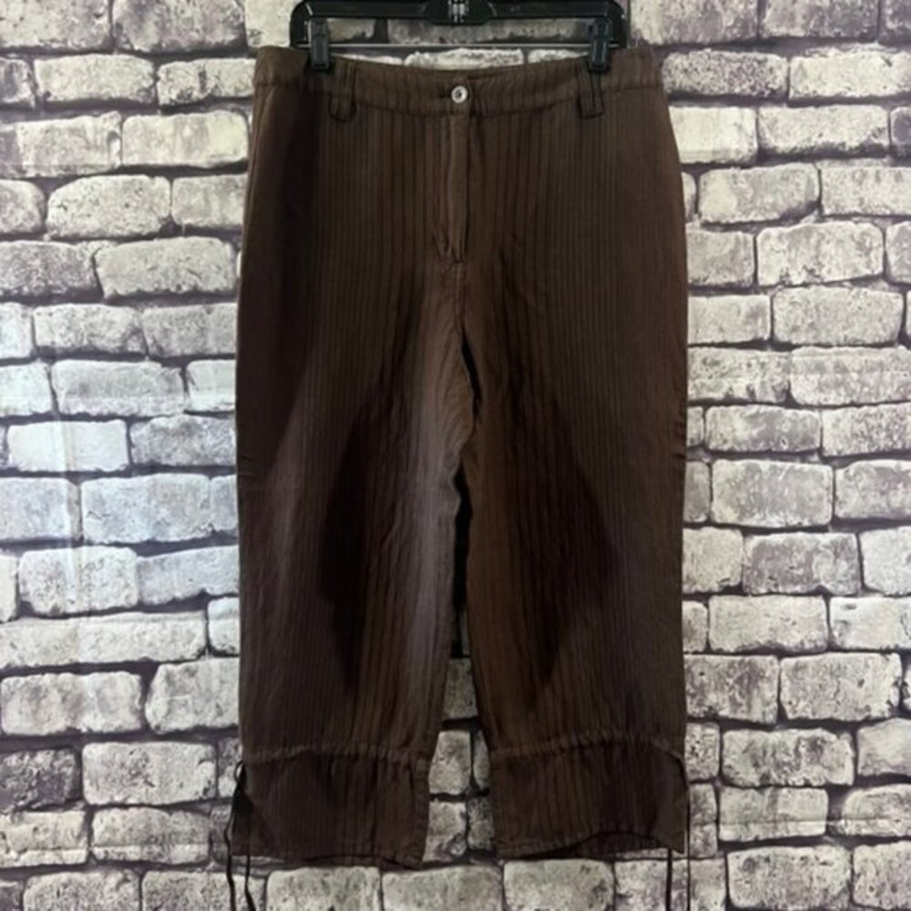 Chico's Brown & Black Crop Pants Size L/12